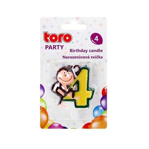 Tortová sviečka číslica "1" TORO zapichovacia 4, 5cm vyobraziť