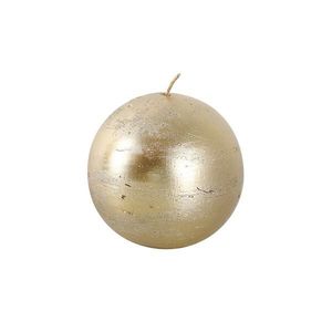 TORO Rustikálna sviečka guľa 8cm PROVENCE zlatá vyobraziť
