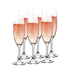 Bohemia Crystal Pohár na šampanské LARA 220ml 6ks vyobraziť