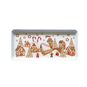Melamínový servírovací podnos TORO 35x16, 5cm perníčková dedinka vyobraziť