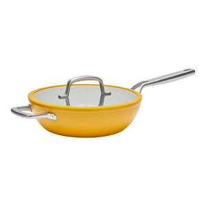 Wok panvica s pokrievkou/s keramickým povrchom ø 28 cm Meda 3.0 – FABINI vyobraziť