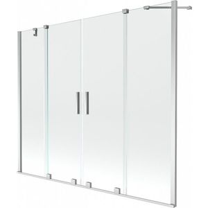 MEXEN/S - Velar Duo Dvojkrídlová posuvná vaňová zástena 170 x 150, transparent, chróm 896-170-000-02-01 vyobraziť