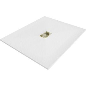 MEXEN/S - Hugo sprchová vanička SMC 130x100, biela, krytka zlatá 42101013-G vyobraziť