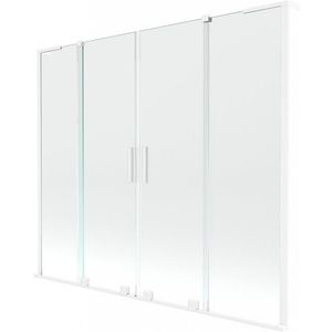 MEXEN/S - Velar L Duo dvojkrídlová posuvná vaňová zástena 180 x 150, transparent, biela 896-180-003-02-20 vyobraziť