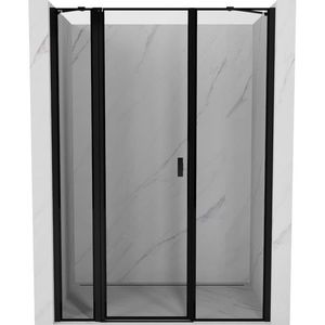 MEXEN/S - Mist sprchové dvere krídlové ľavé 135, čierny okraj, čierna 8A4-135-001-70-70-L vyobraziť