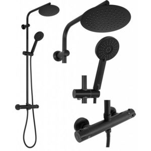 REA - Sprchový set s batériou 150mm BLISS čierny REA-P8804 vyobraziť