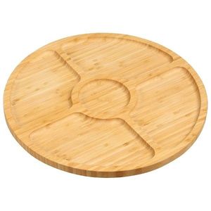 Bambusový servírovací tanier LISIE 35 cm hnedý vyobraziť