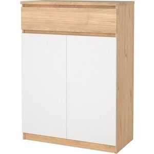 Botník Simplicitous 80 cm hickory Jackson/biely vyobraziť