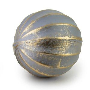 Dekoratívna guľa Saggio béžová 9 cm sivá vyobraziť
