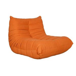 Dizajnové kreslo Nua zamat oranžové vyobraziť