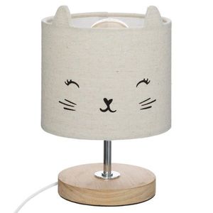 Detská nočná lampa mačka krémová vyobraziť