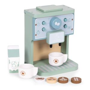 Drevený kávovar pre deti ESPRESSO modrý vyobraziť