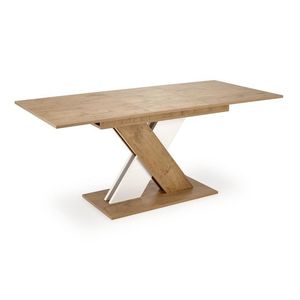Jedálenský rozkladací stôl XARELTO 130/175 cm dub s dezénom Lancelot/biely vyobraziť