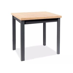 Jedálenský stôl Adam 80 cm dub artisan/čierny vyobraziť