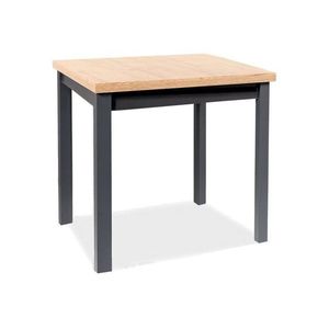 Jedálenský stôl Adam 90 cm dub artisan/čierny vyobraziť