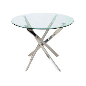 Jedálenský stôl Agis 90 cm číry/chróm vyobraziť