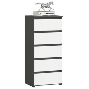 Komoda CL5 40 cm grafitovo šedá/biela vyobraziť