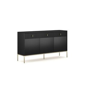 Komoda Maggiore 154, 5 cm čierna/zlatá vyobraziť