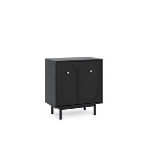 Komoda Mazoma 79 cm čierna/zlatá vyobraziť