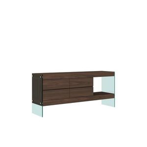 Komoda Soho 184 cm orech/číra vyobraziť