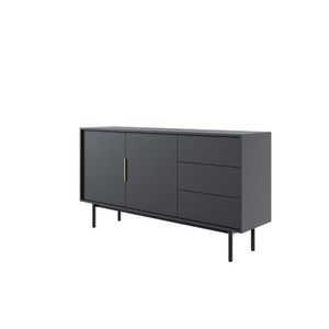 Komoda Viva 154 cm čierna vyobraziť