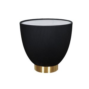 Konferenčný stolík Modig 47 cm eko koža zlatý/čierny vyobraziť