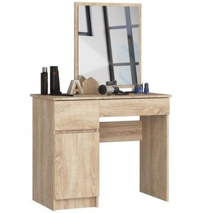 Kozmetický stolík so zrkadlom P-2/SL dub sonoma ľavý vyobraziť