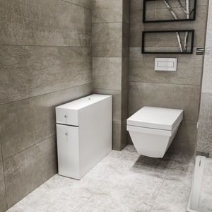 Kúpeľňová skrinka Calencia 55 cm biela vyobraziť
