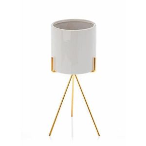 Kvetináč na stojane Emma 28 cm biely vyobraziť