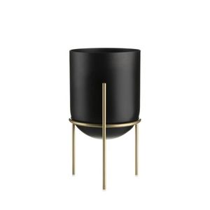 Kvetináč na stojane LOFT 20 cm čierny vyobraziť