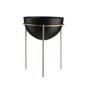 Kvetináč na stojane LOFT II 25 cm čierna/zlatá vyobraziť