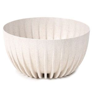 Kvetináč PRUHOVANÝ ECO 24 cm krémový vyobraziť