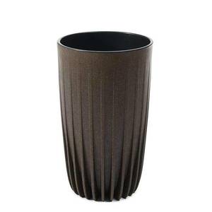 Kvetináč STRIPPED ECO III 25 cm espresso vyobraziť