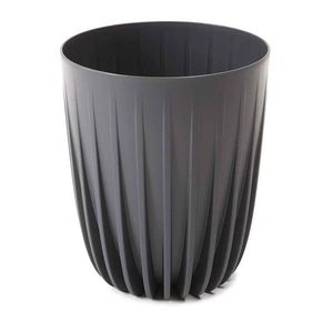 Kvetináč STRIPPED ECO VI 25 cm antracitová vyobraziť