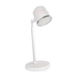 Nabíjacia stolná LED lampa Abbie biela vyobraziť