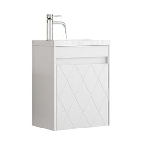 Závesná skrinka s umývadlom Houseland Mavon 40 cm biela vyobraziť