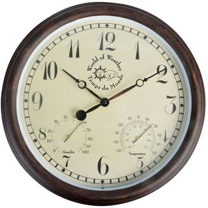 Nástenné hodiny KOTE 38 cm hnedé vyobraziť