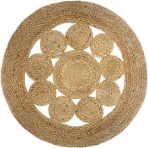 Okrúhly koberec Lace 80 cm hnedý vyobraziť