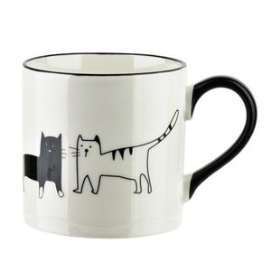 Porcelánový hrnček COTTELLO III. 370 ml biely/čierny vyobraziť