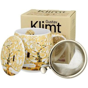 Porcelánový hrnček Klimt Ecru Strom života I. 430 ml ecru/viacfarebný vyobraziť