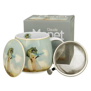 Porcelánový hrnček Monet Žena s dáždnikom 430 ml viacfarebný vyobraziť