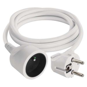 Predlžovací kábel s 1 zásuvkou 1 mm² SHARP 1, 5 m biely vyobraziť