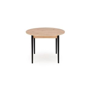 Rozkladací jedálenský stôl Pivot 102/141 cm dub artisan/čierny buk vyobraziť