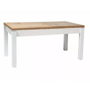 Rozkladací konferenčný stolík Kleopatra 124/164 cm dub lancelot/biely vyobraziť