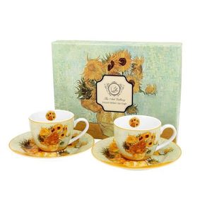 Súprava 2 ks porcelánových hrnčekov Van Gogh Sunflowers 90 ml viacfarebná vyobraziť