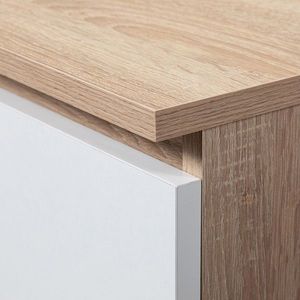 Skříň Rexa 80 cm dub sonoma/bílá vyobraziť