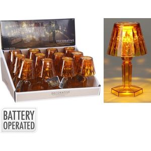 Svetelná mini LED lampa Nate 11 cm hnedá vyobraziť