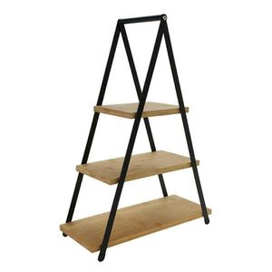 Trojposchodový servírovací podnos Kikas 53 cm bambus vyobraziť