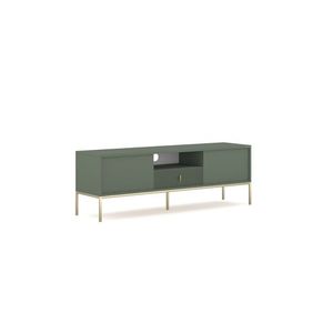 TV stolík Maggiore 154, 5 cm zelená/zlatá vyobraziť
