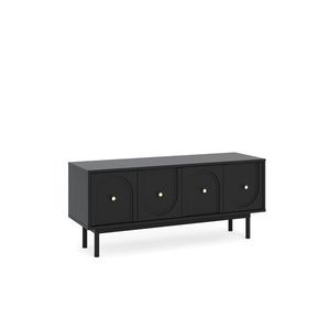 TV stolík Mazoma 154 cm čierny/zlatý vyobraziť